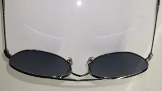 Ray-Ban Occhiali da Sole Aviator Argento Blu