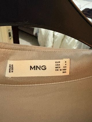 Blusa Mango Elegante Gris Talla Única