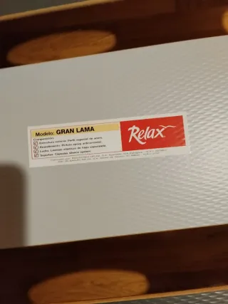 Somier Lama Relax Metal/Madera