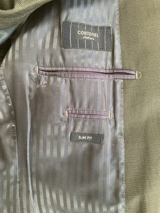 Traje Cortefiel Slim Fit Gris Azul