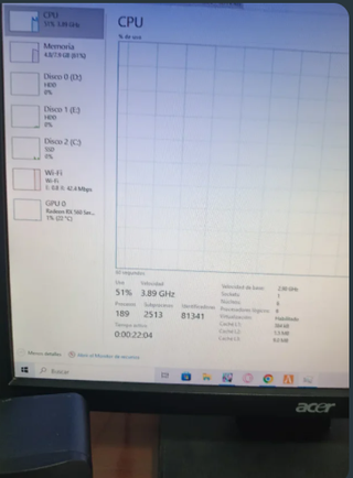 PC Gaming Acer - Cambio por iPhone