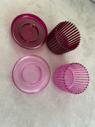 Set 2 vasi Orchitop small bordeaux e rosa