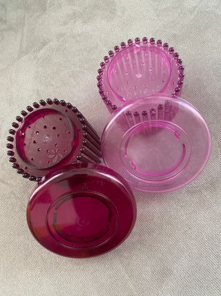 Set 2 vasi Orchitop small bordeaux e rosa