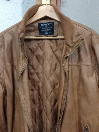 Cazadora polipiel Enos camel