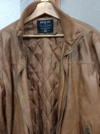 Cazadora polipiel Enos camel