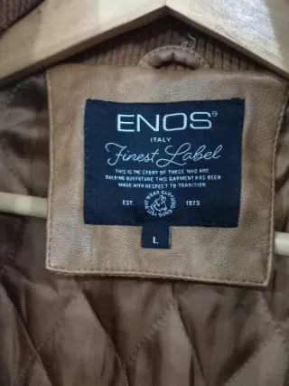 Cazadora polipiel Enos camel