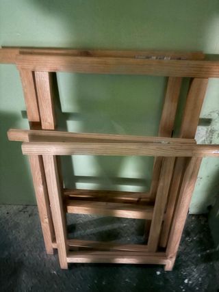 4 Borriquetas de madera