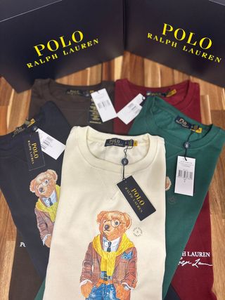 Polo Ralph Lauren Bear Sudadera Beige
