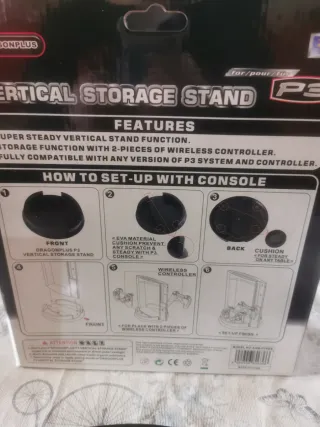Soporte Vertical PS3 Dragonplus