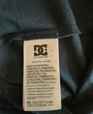 T-shirt DC Shoes uomo blu e verde acqua