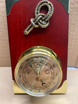 Barómetro Marino de Latón y Madera
