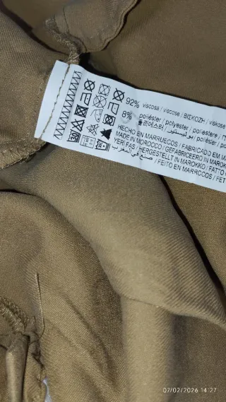 Pantalones Chino Liz Talla L Marrón