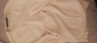 Maglione Tollegno 1900 puro cashmere bianco