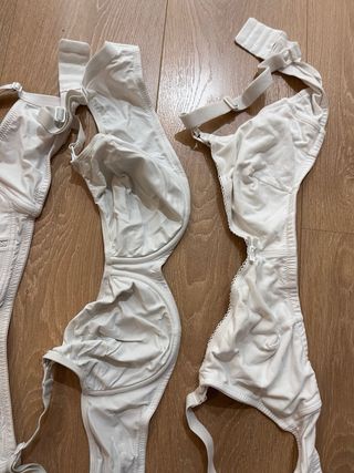 Sujetadores de lactancia blancos. talla M- 85C