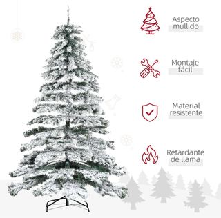 Árbol de Navidad nevado