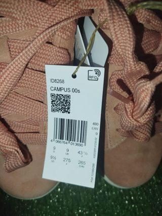 Zapatillas Adidas Campus Rosa Plata