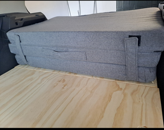 Colchón camper coche base madera desmontable