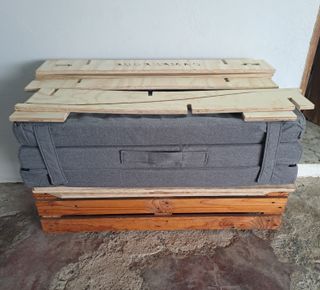 Colchón camper coche base madera desmontable