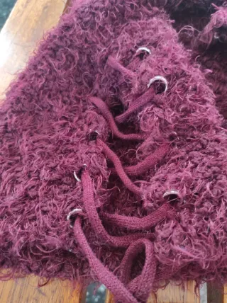 Pullover corto borgogna vintage anni 2000