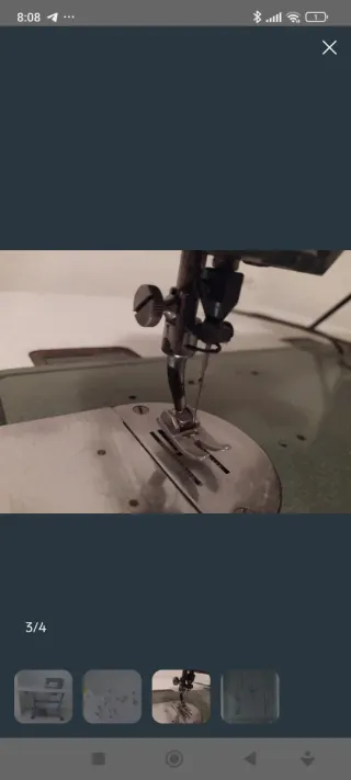 Máquina de coser Refrey con bancada