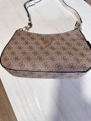 Bolso Guess Beige y Marrón