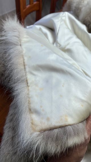 Abrigo largo de piel