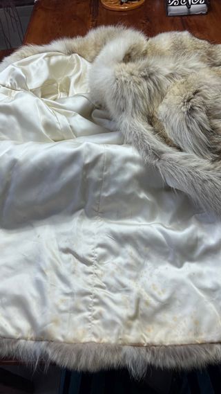 Abrigo largo de piel