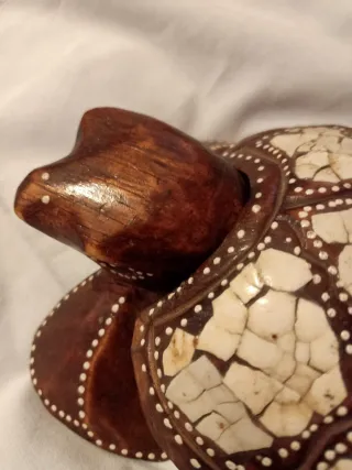 Portagioie Tartaruga Legno Intarsiato