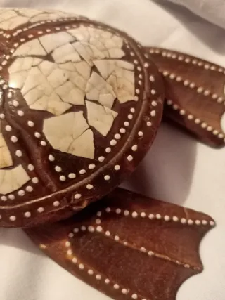 Portagioie Tartaruga Legno Intarsiato