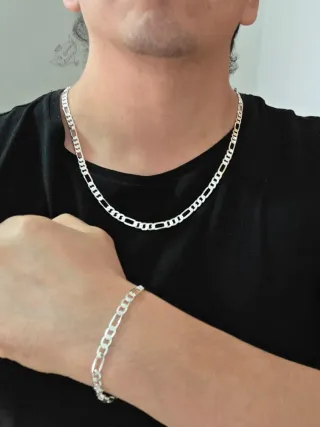 Collar y Pulsera de Plata 925 - 60/65 cm