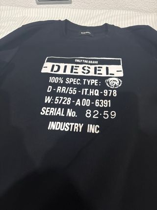 Sudadera Diesel Negra Talla M