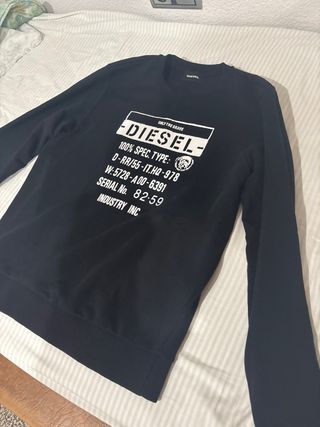 Sudadera Diesel Negra Talla M