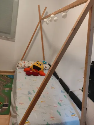 Cama infantil tipo tipi 90cm