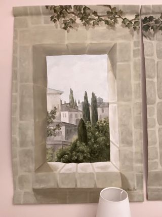 Coppia dipinti su tela di lino