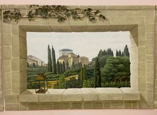 Coppia dipinti su tela di lino