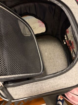 Zaino porta animali grigio