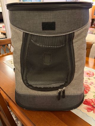 Zaino porta animali grigio