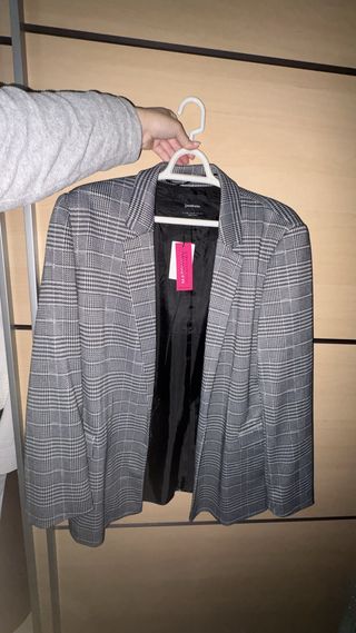 Chaqueta americana Stradivarius cuadros M