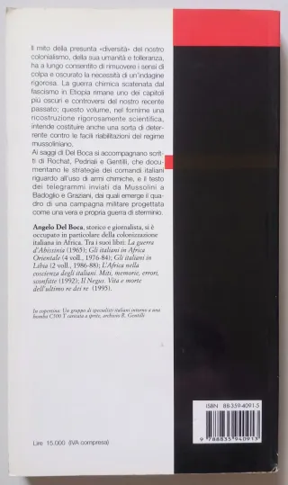 I gas di Mussolini il fascismo e la guerra d'Et...
