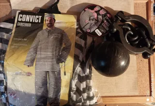 Disfraz de Convict/Prisionero Talla M/L