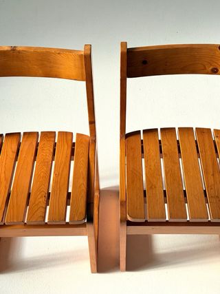 Silla pino vintage 1970