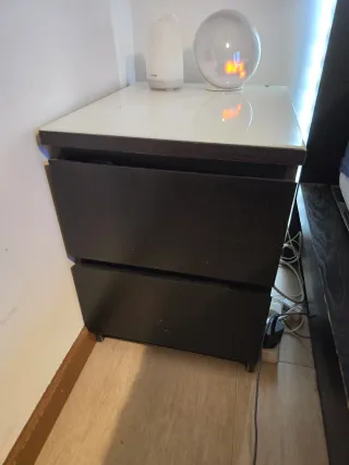 2 Mesitas / Mesillas Noche Malm Ikea