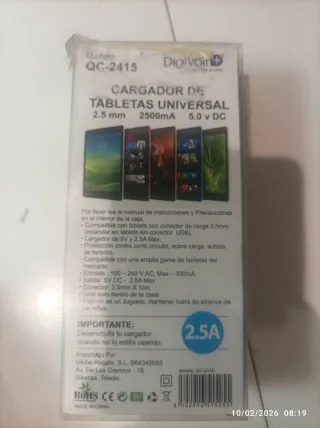 Cargador DigiVolt QC-2415 2.5A Universal