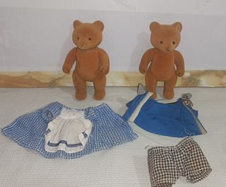 Pareja Osos Teddy Bear World Sylvanian Simba 1985