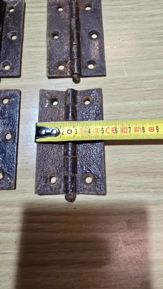 8 Bisagras Antiguas Hierro