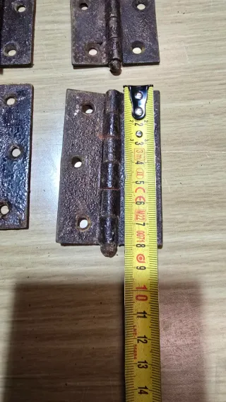 8 Bisagras Antiguas Hierro