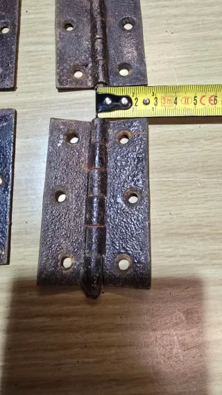 8 Bisagras Antiguas Hierro