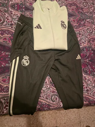 Chándal Real Madrid Adidas Negro/Verde