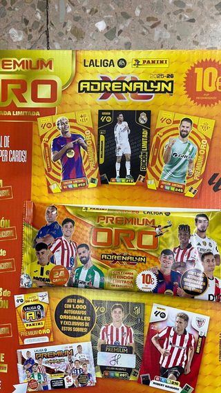 Pack Jugón N227 y Adrenalyn Premiun oro