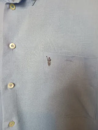 Camisa vintage Barry Lyndon azul talla 44-45